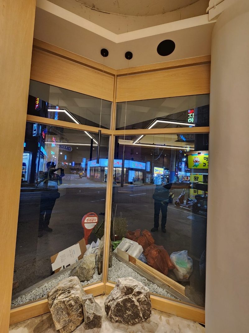 카페청소 작업 후 현장 사진