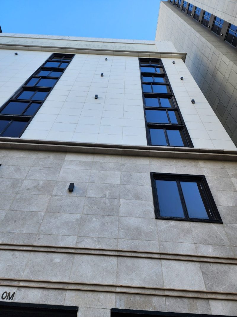 천상 외벽청소 작업 후 현장 사진