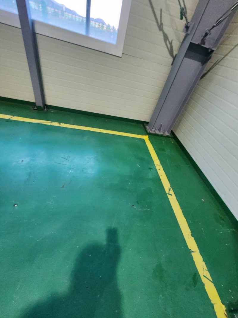 공장청소 작업 후 현장 사진