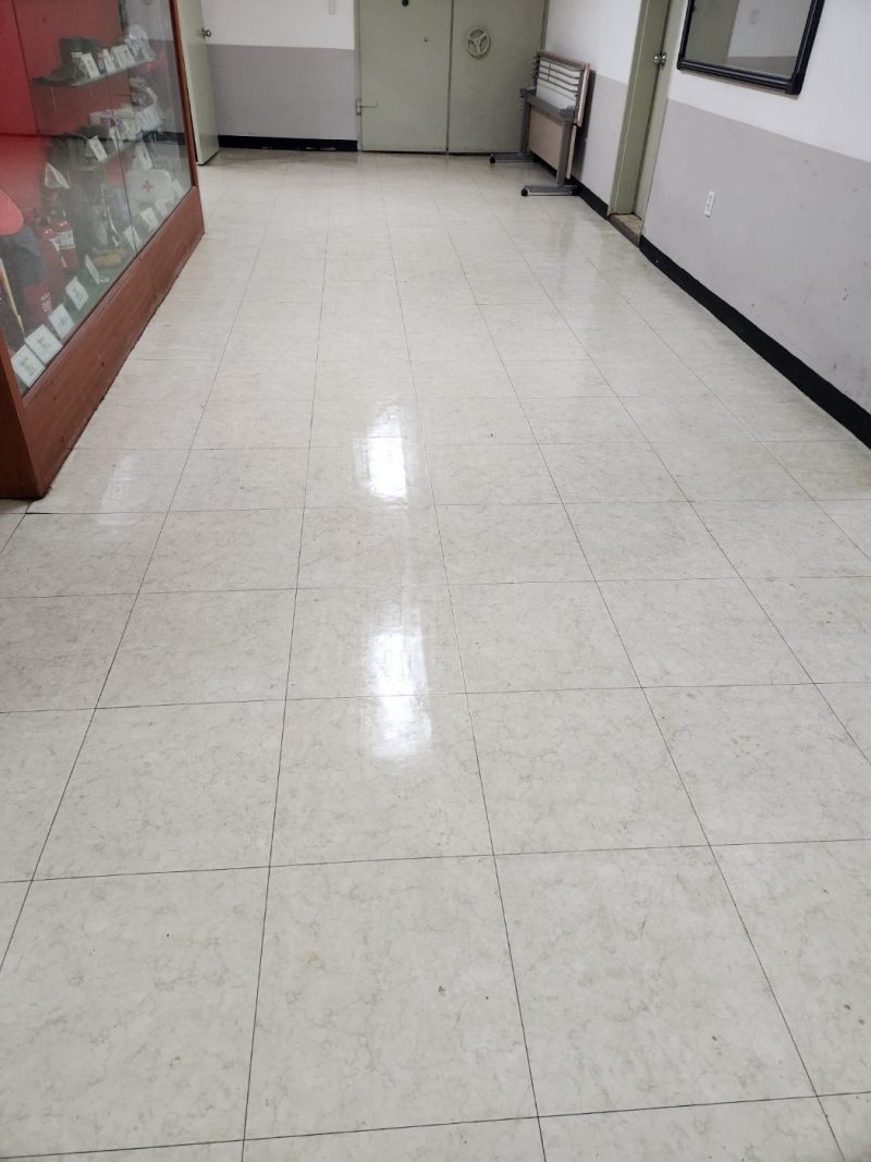 북구 바닥청소 작업 후 현장 사진