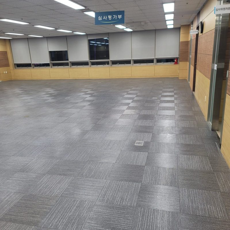 북구 바닥청소 작업 후 현장 사진