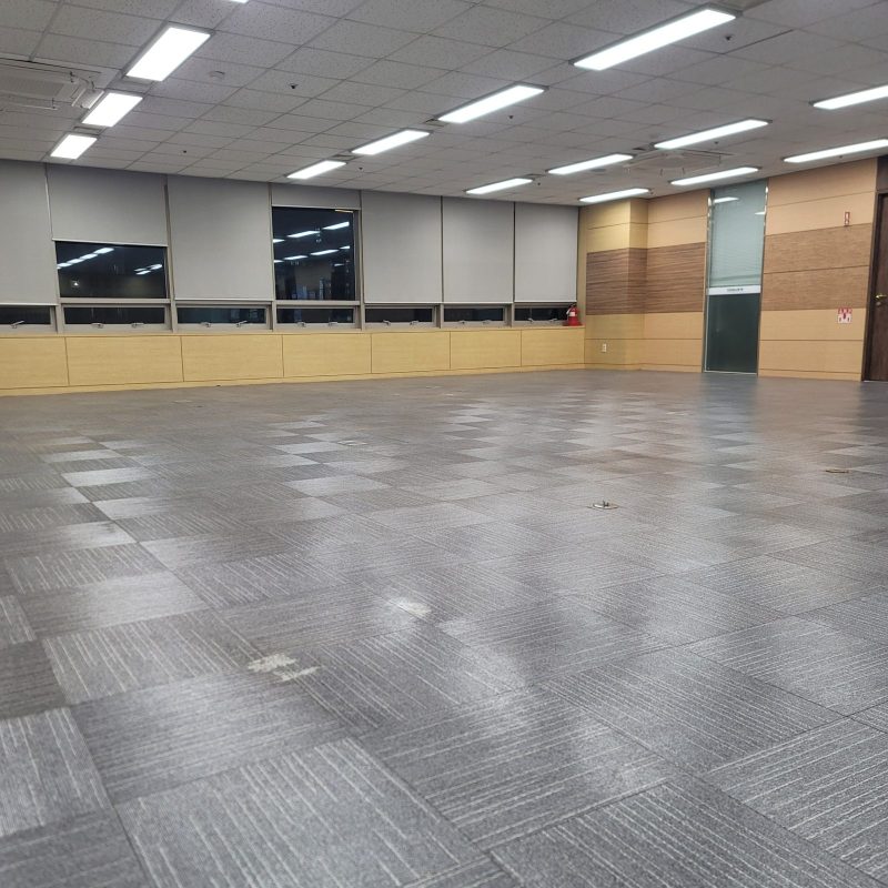 중구 바닥청소 작업 후 현장 사진