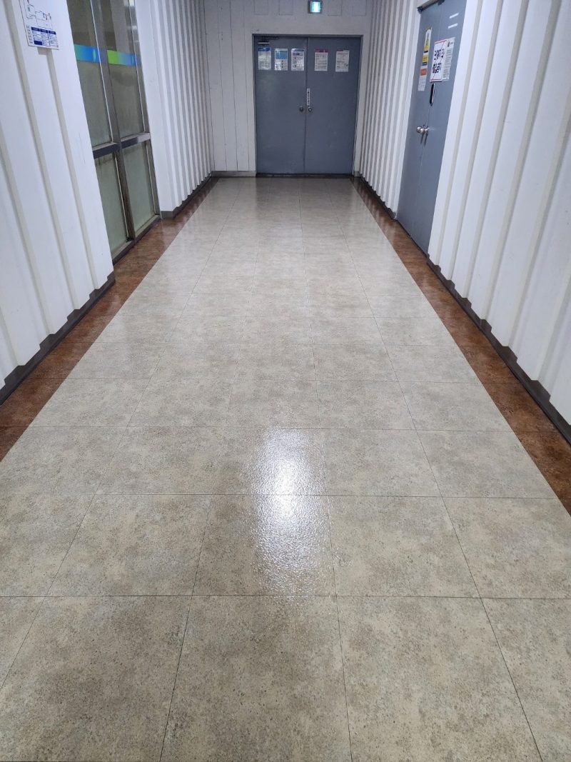 북구 바닥청소 작업 후 현장 사진