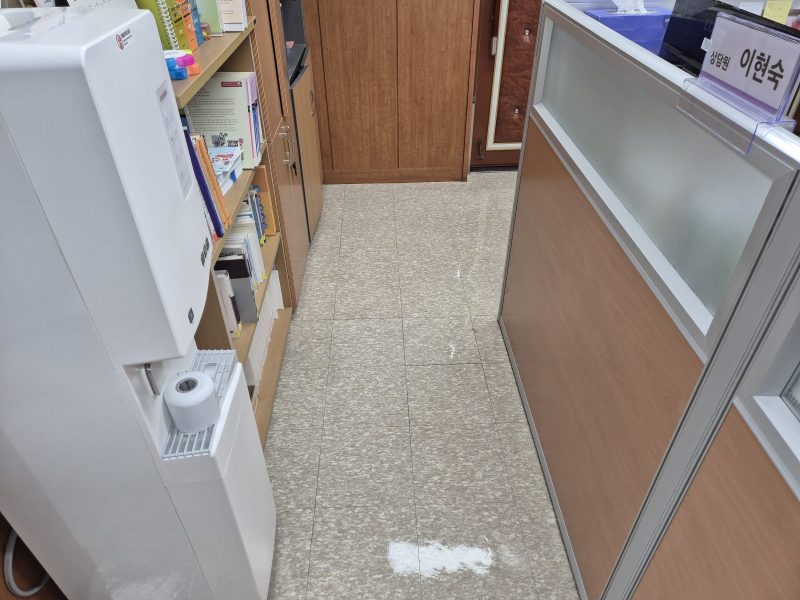 관공서청소 작업 후 현장 사진