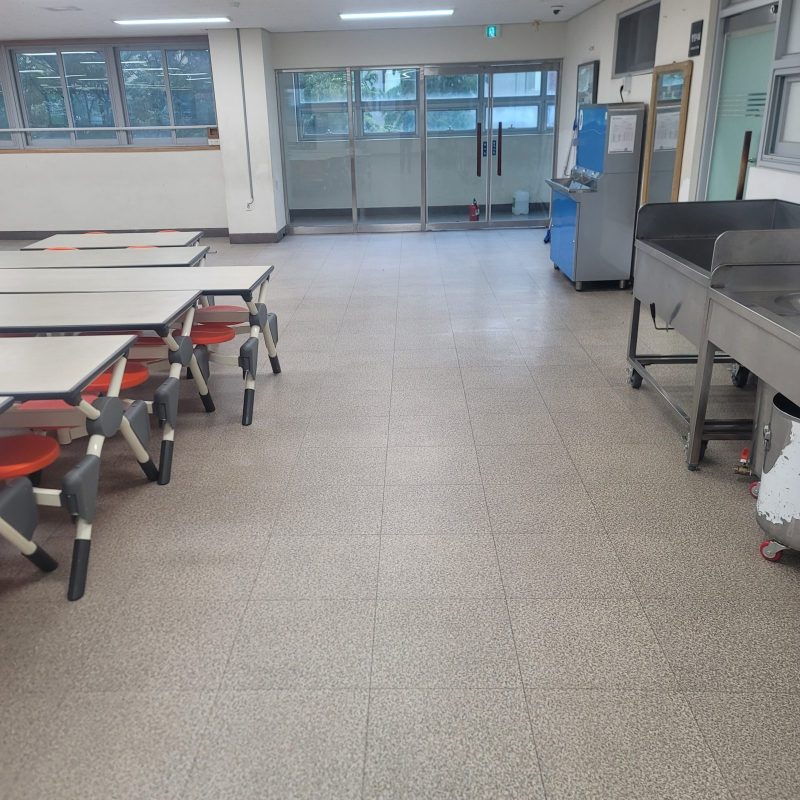 북구 학교청소 작업 후 현장 사진
