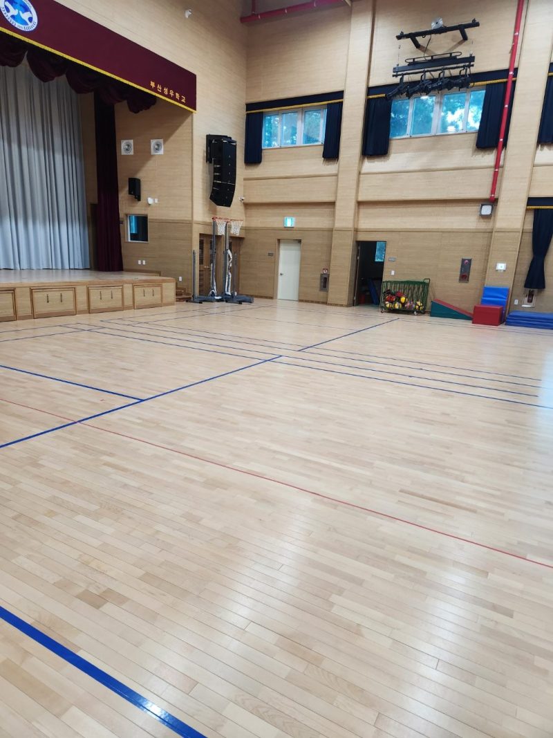 사하구 학교청소 작업 후 현장 사진