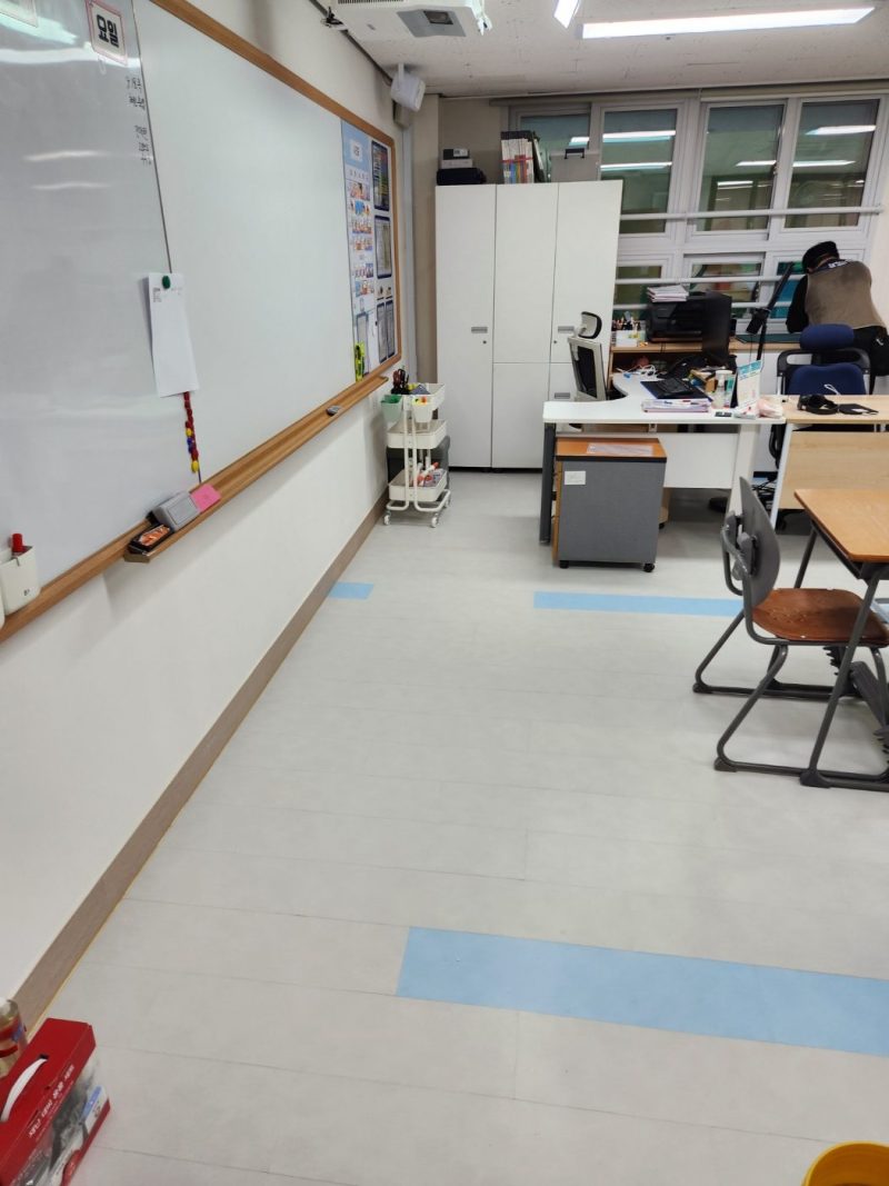 울산광역시 학교청소 작업 후 현장 사진