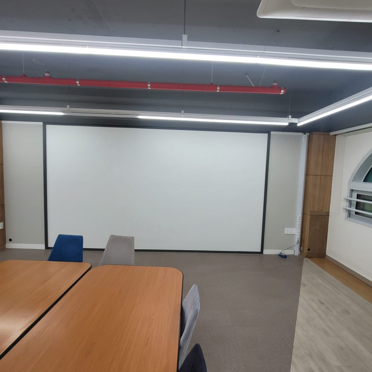 학교청소 작업 후 현장 사진