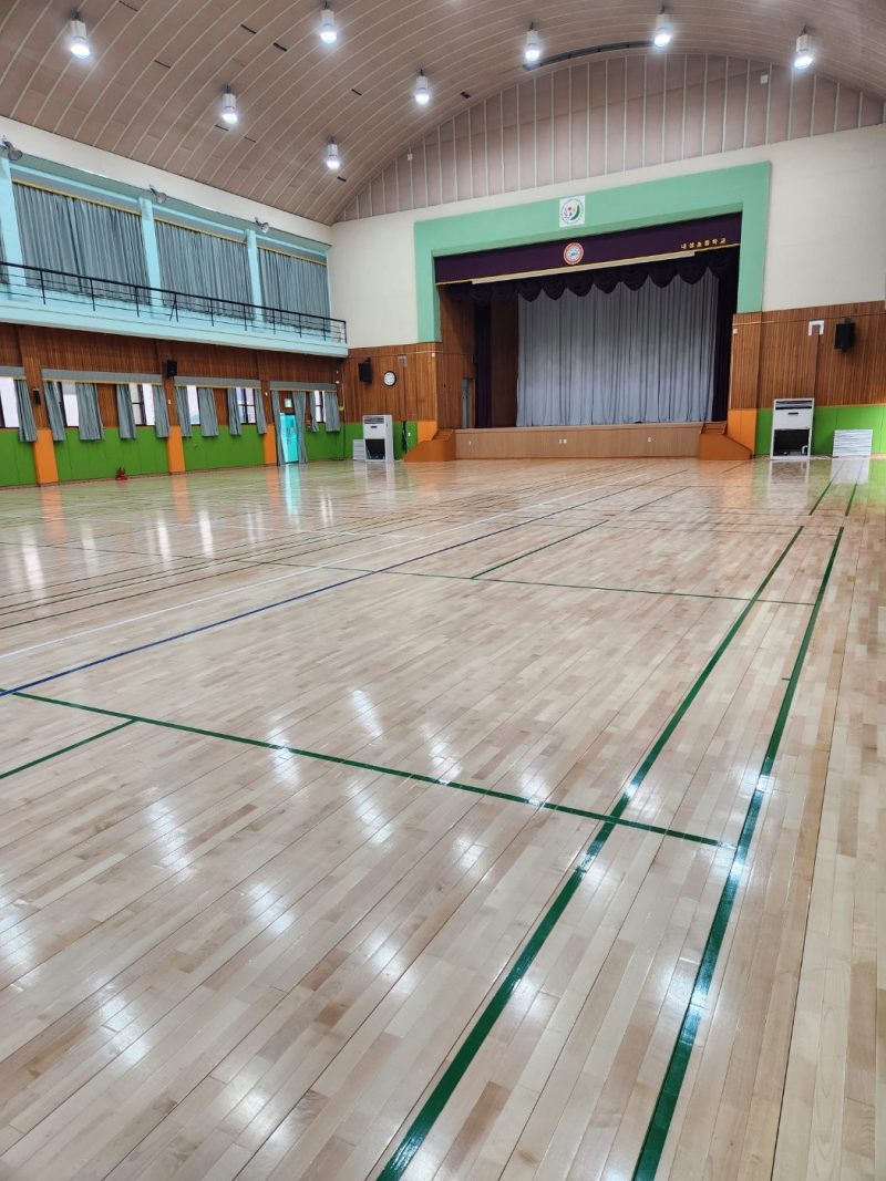 영도구 학교청소 작업 후 현장 사진