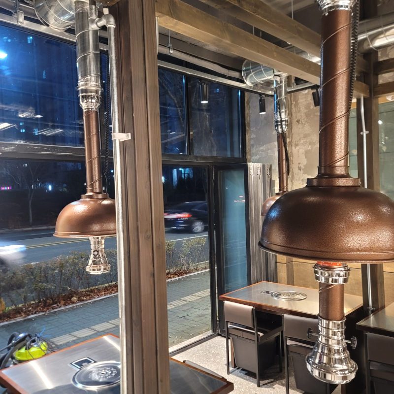 식당청소 작업 후 현장 사진