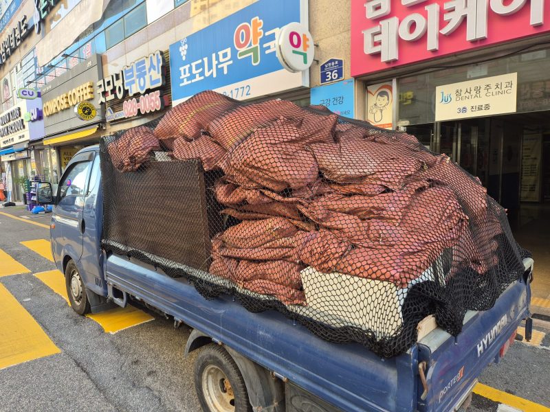 남구 폐기물 처리 작업 중 현장 사진