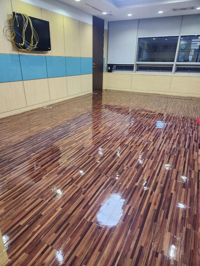 대구광역시 마루코팅 작업 후 현장 사진