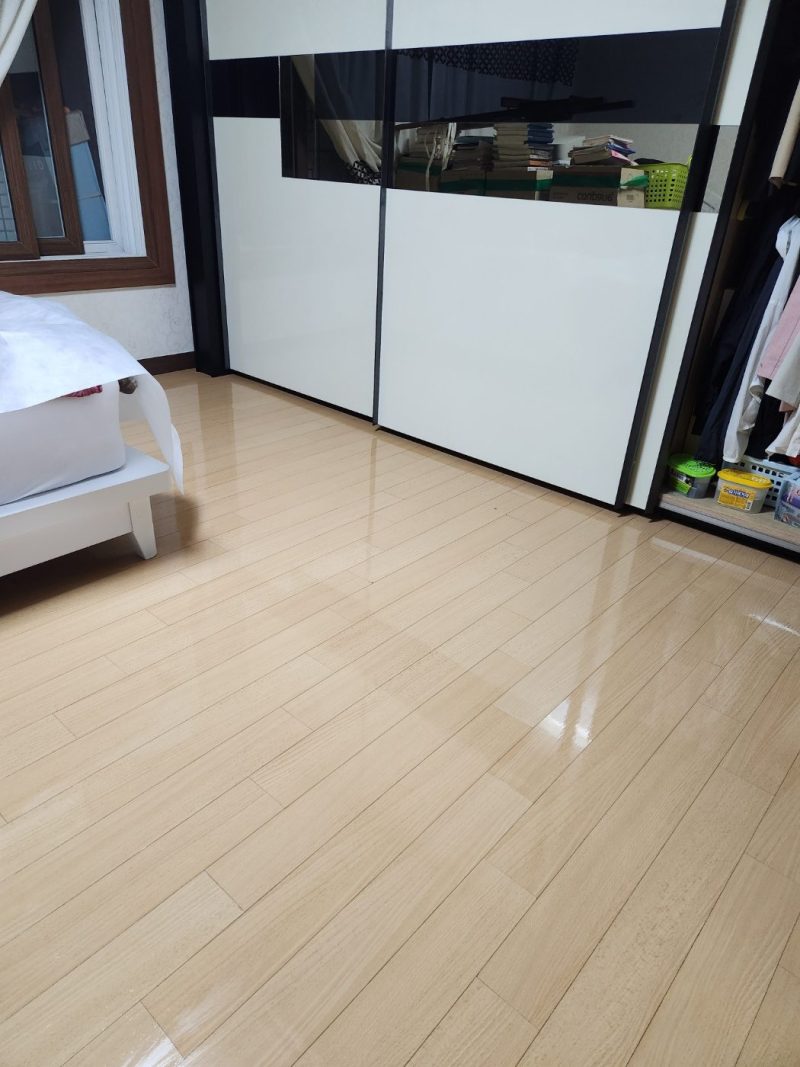 양산시 마루코팅 작업 후 현장 사진