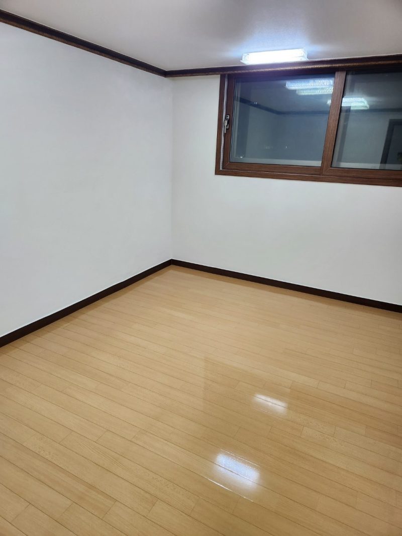 마루코팅 작업 후 현장 사진